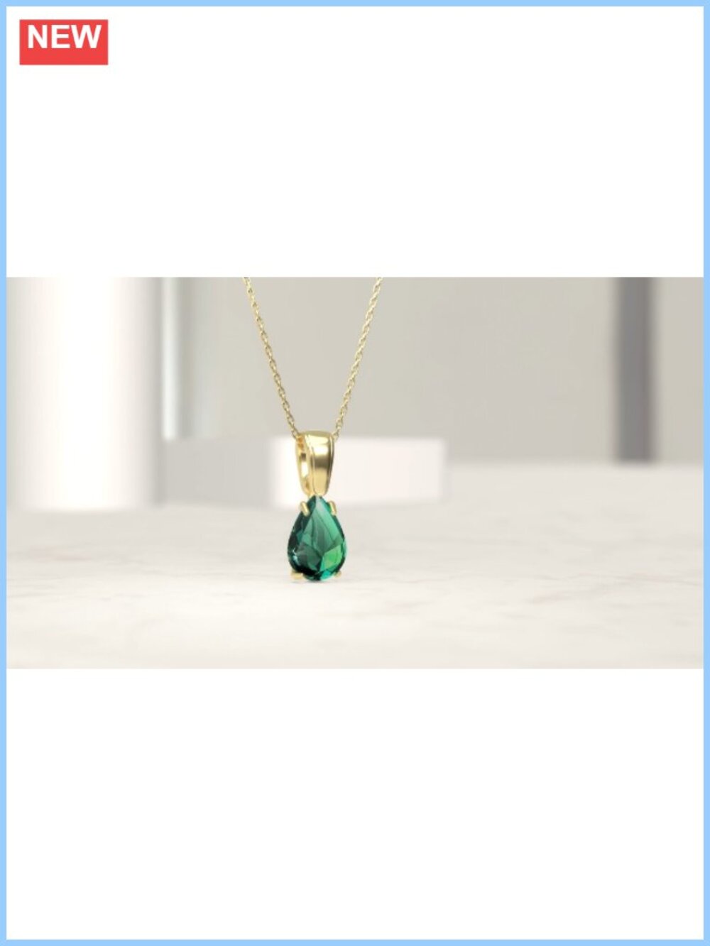 14K Gold Plated Silver Opal Pendant Necklace Dainty Everyday Jewelry - Picture 6 of 6